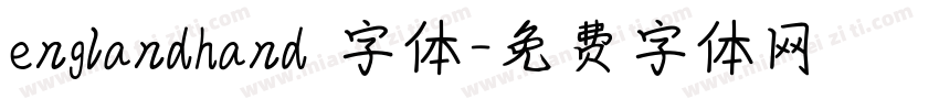 englandhand 字体字体转换